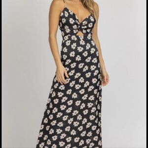 Black Floral Maxi Dress